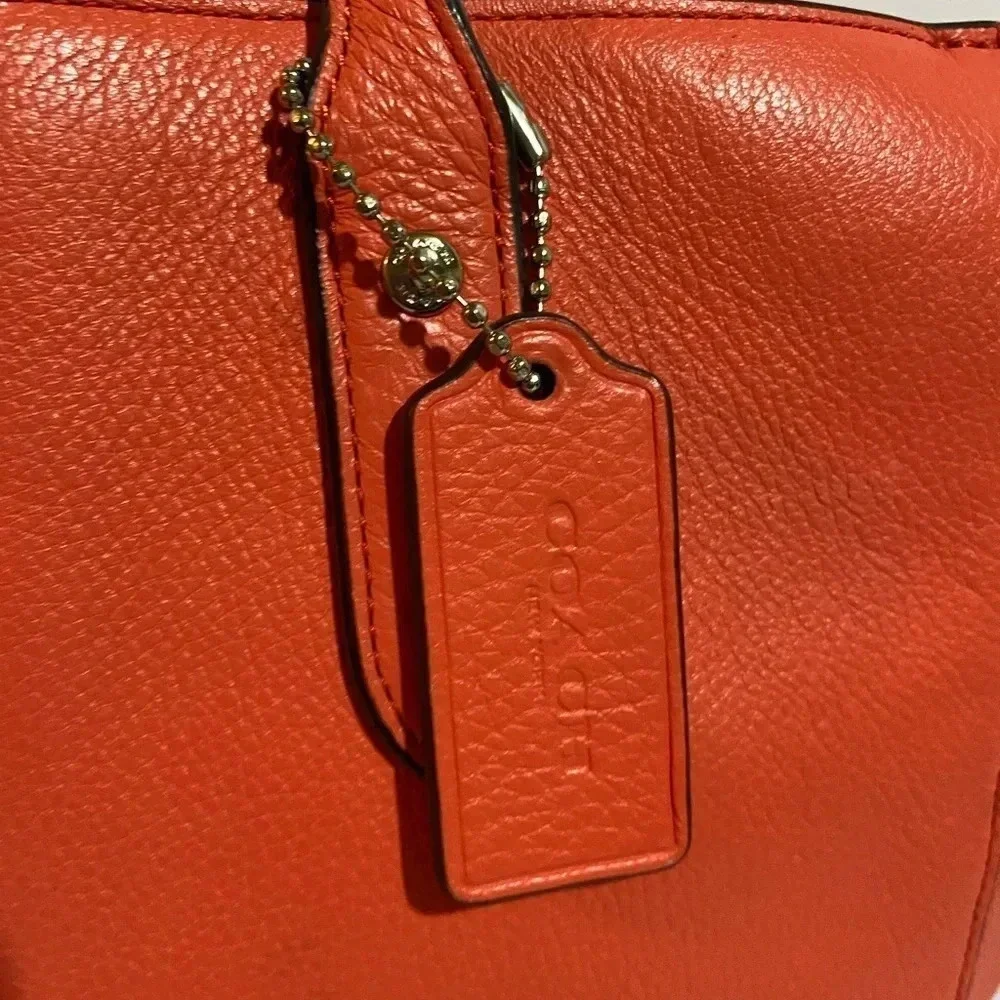 Coach coral leather